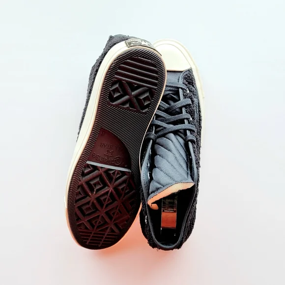 Converse Chuck 70 Varsity Hi Faux Shearling Black Egret Men's 8 - Picture 5 of 6